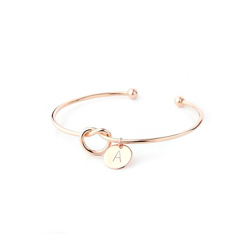 Loop Initial Bracelet