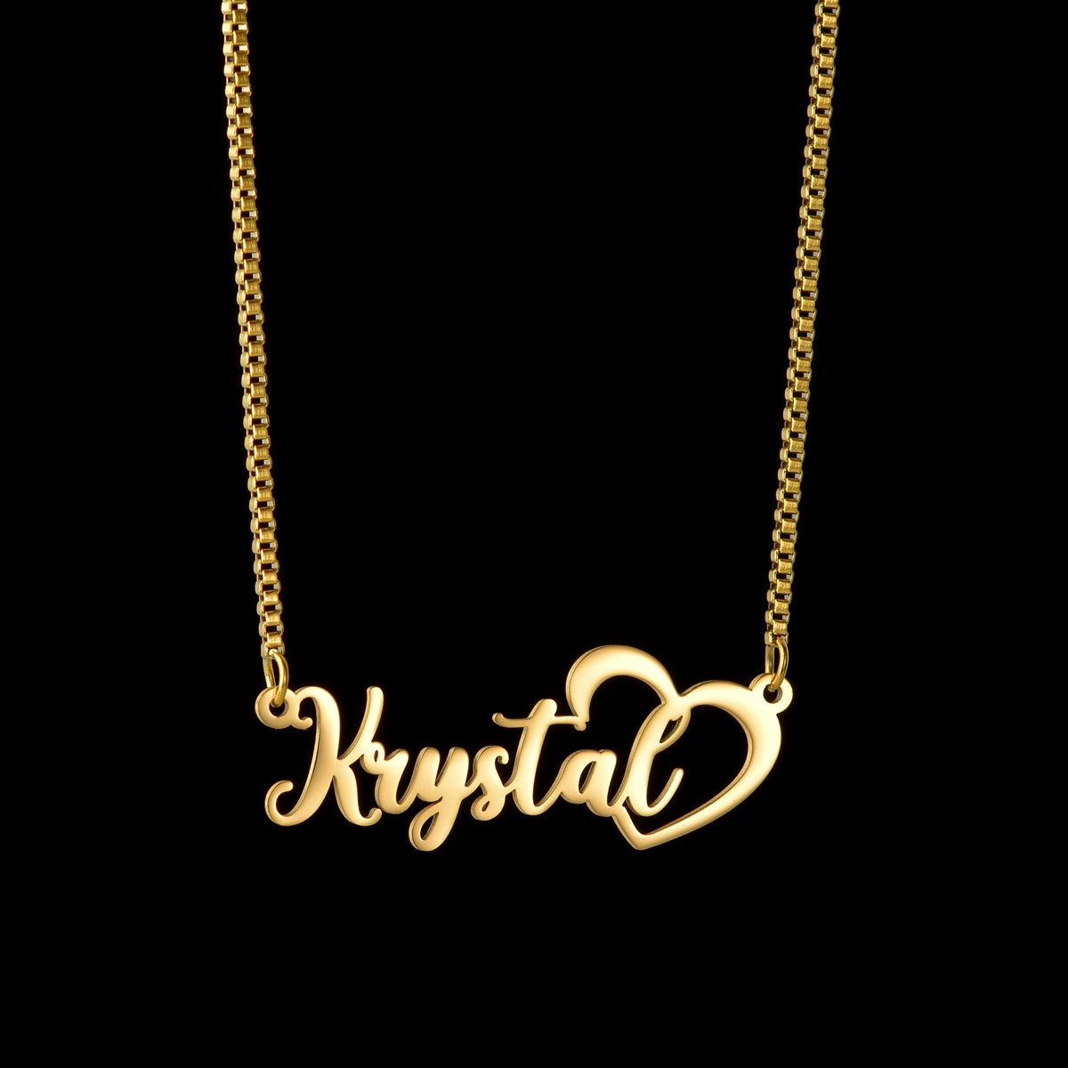 Heart Name Personalized Necklace