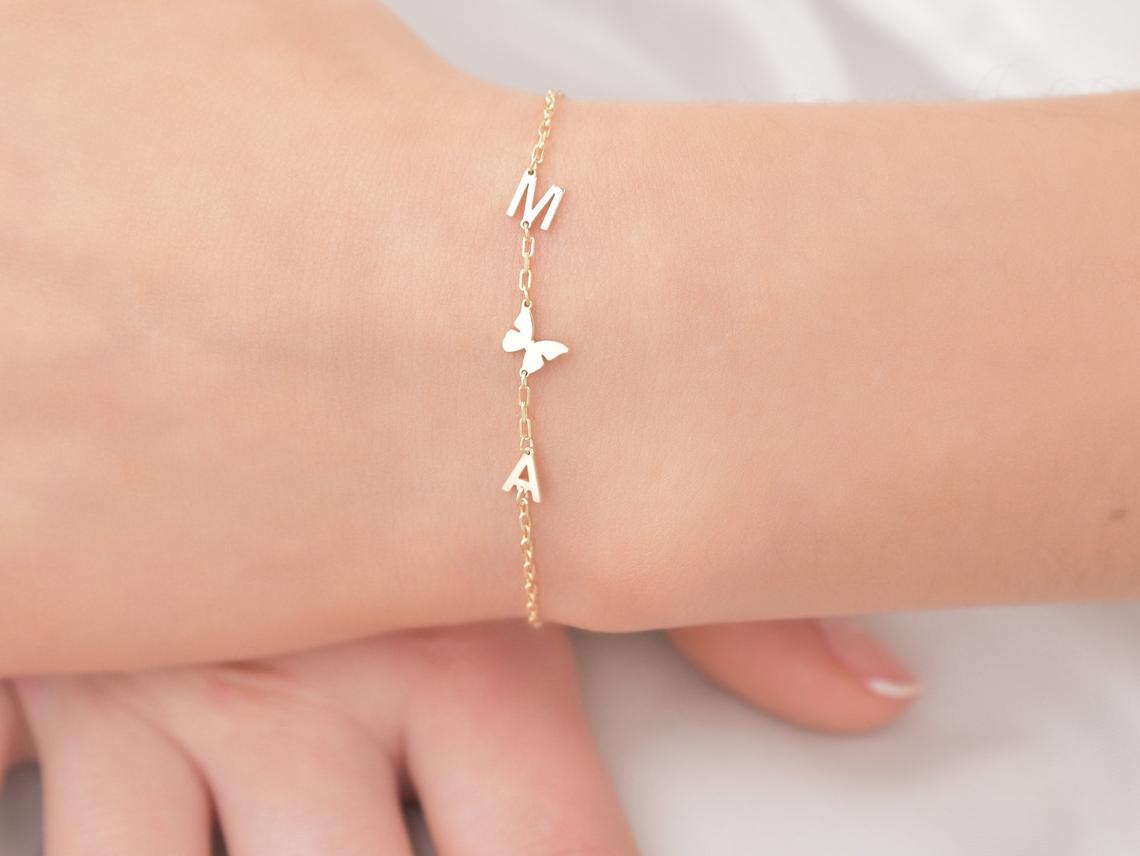 Temperament Stainless Steel Multiple Letter Bracelet