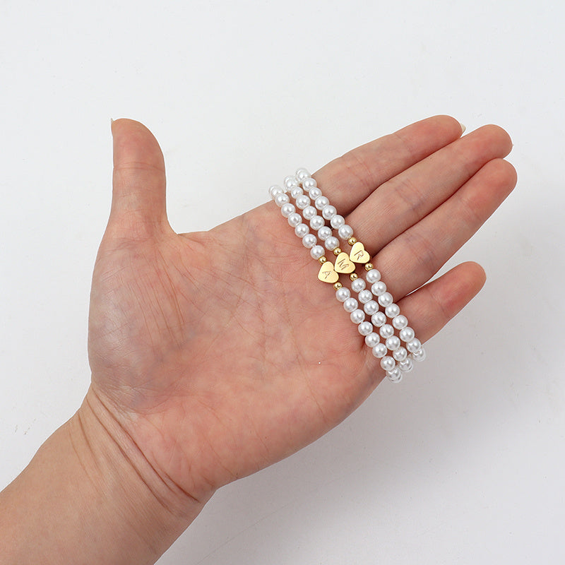 Temperament Imitation Pearl Bead Bracelet