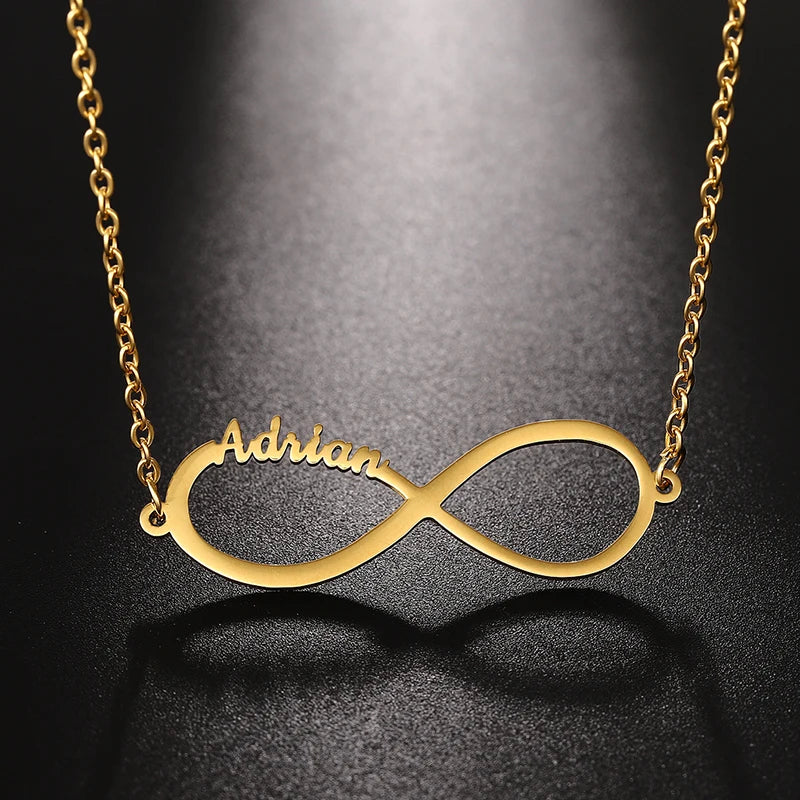 Personalized Infinity Necklace