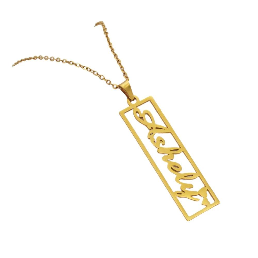 Rectangular Pendant Necklace