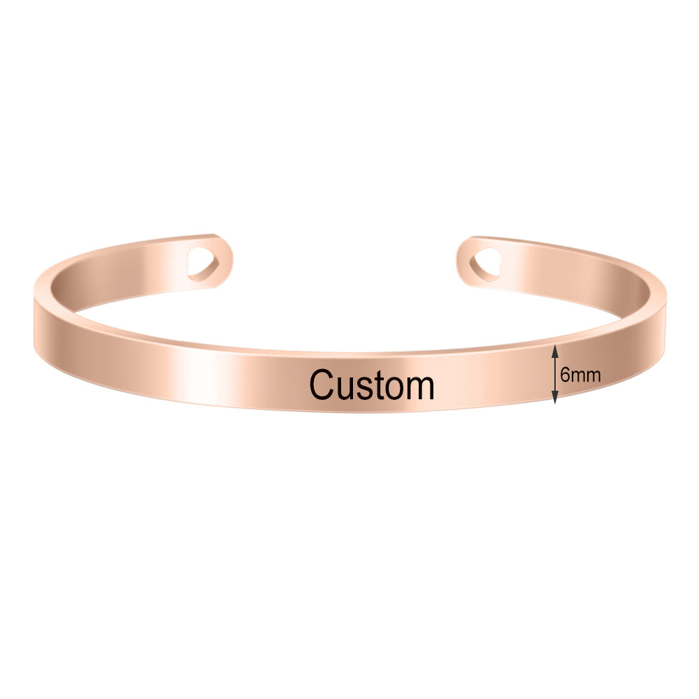 Double Side Laser Engraved Bracelet