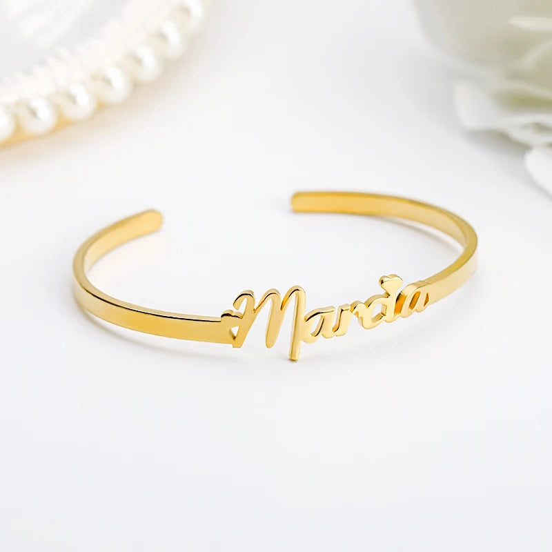 Custom Name Cuff Bangle