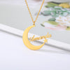 Personalized Moon Star Custom Necklace