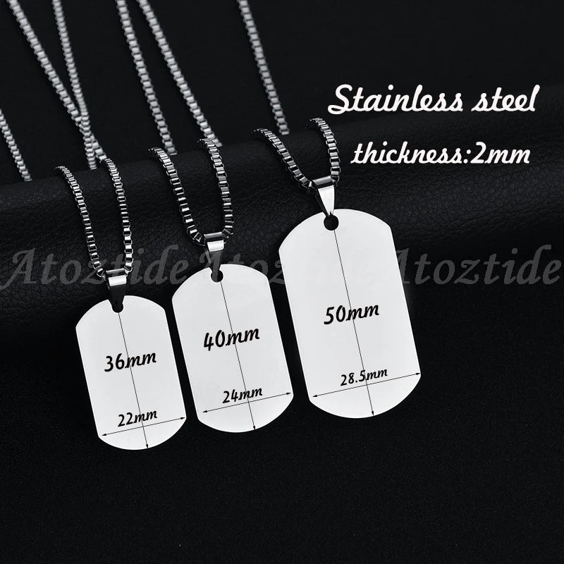 Personalized Name Rectangle Pendant