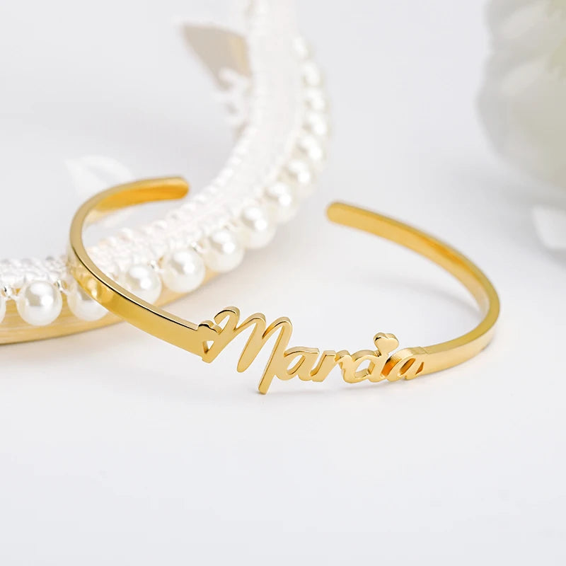 Custom Name Cuff Bangle