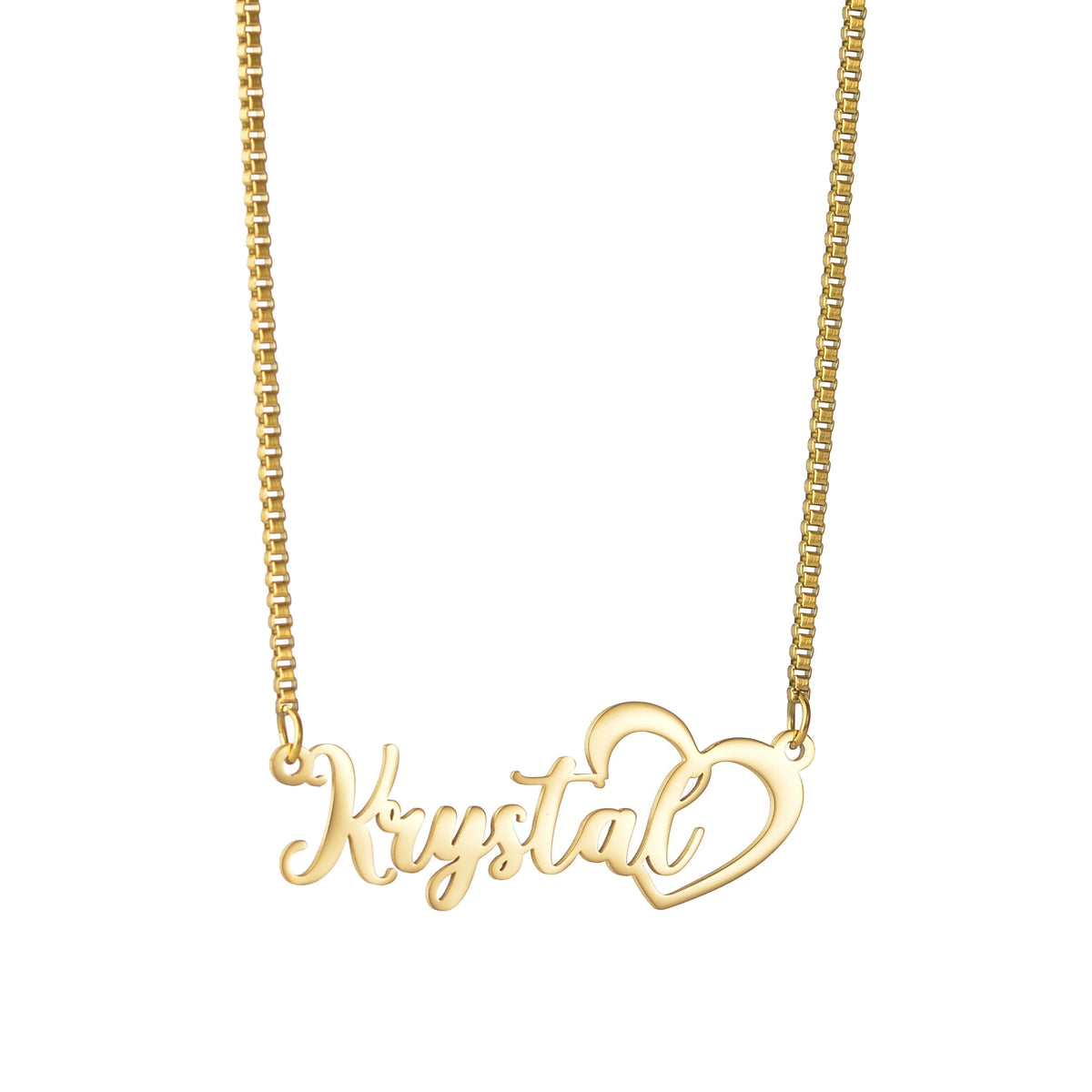 Heart Name Personalized Necklace