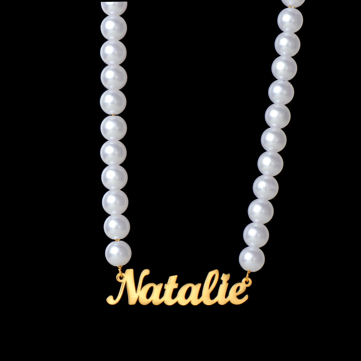 Pearl Choker Customized Namel Necklace