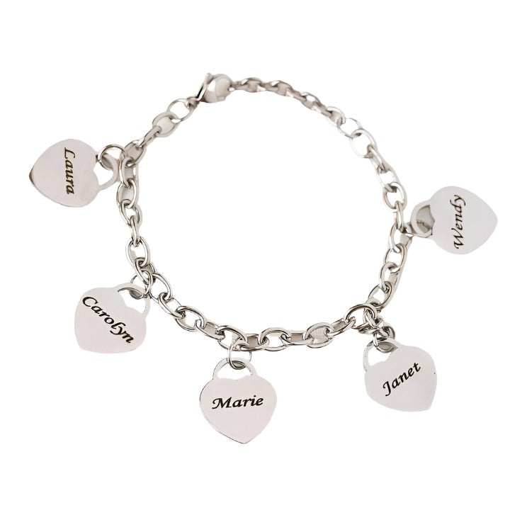 Heart Charm Bracelet