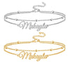 Personalized Double Layer Anklet