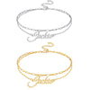 Personalized Double Layer Anklet